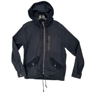 Iron And Resin Arroyo Anorak Jacket Blue Mens Medium Full Zip Hoodie